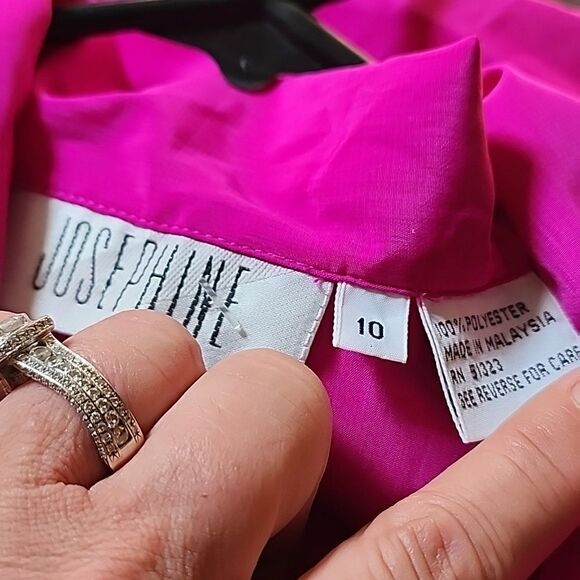 New Josephine Dress Shirt with Removable Shoulder Pads Size 10 - Picture 3 of 5